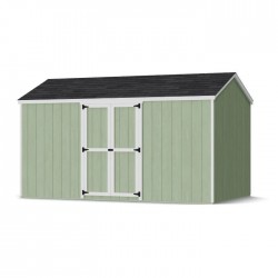 Little Cottage Co. 8x14 Value Gable Wood Storage Shed Kit with Side Entry - (8x14 VGS-SE-PC)