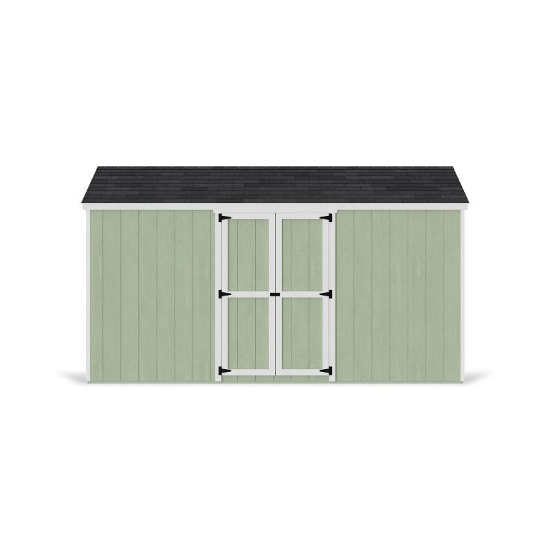 Little Cottage Co. 8x14 Value Gable Wood Storage Shed Kit with Side Entry - (8x14 VGS-SE-PC)