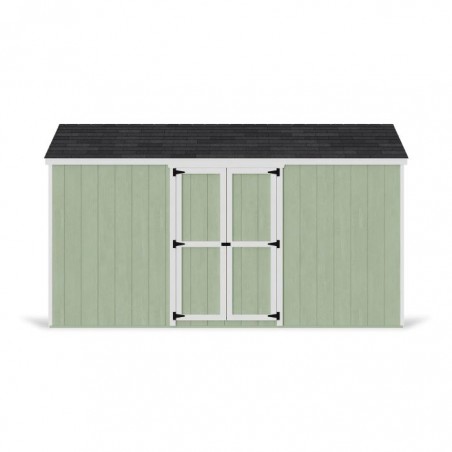 Little Cottage Co. 8x14 Value Gable Wood Storage Shed Kit with Side Entry - (8x14 VGS-SE-PC)