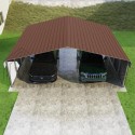 VersaTube 2-Sided 24x20x7 Classic Steel Carport Kit (CM324200070-NS0009)