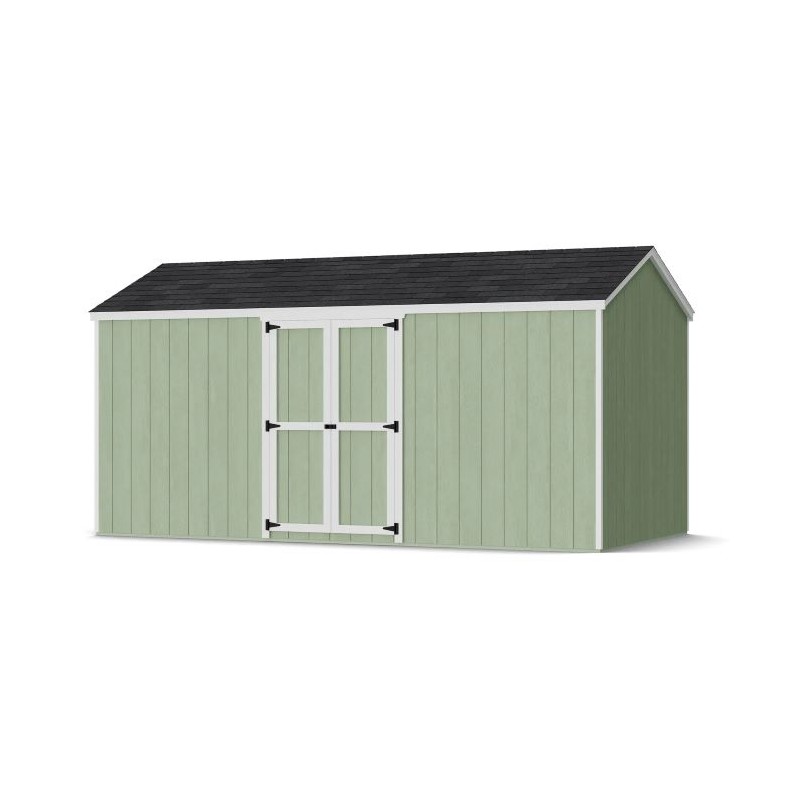 Little Cottage Co. 8x16 Value Gable Wood Storage Shed Kit with Side Entry - (8x16 VGS-SE-PC)