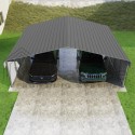 VersaTube 2-Sided 24x20x7 Classic Steel Carport Kit (CM324200070-NS0009)