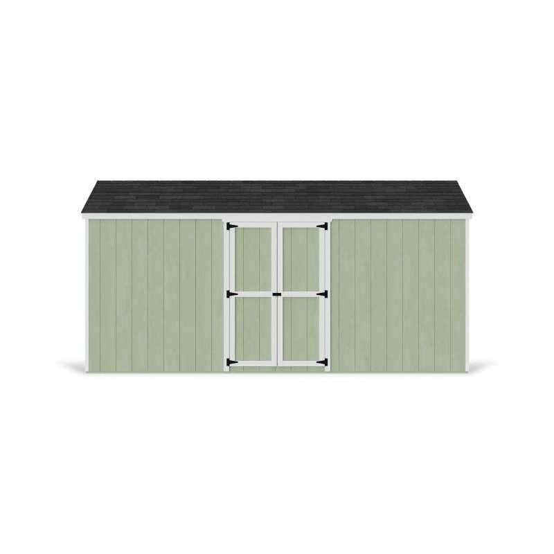 Little Cottage Co. 8x16 Value Gable Wood Storage Shed Kit with Side Entry - (8x16 VGS-SE-PC)