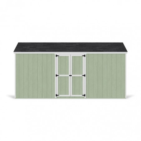 Little Cottage Co. 8x16 Value Gable Wood Storage Shed Kit with Side Entry - (8x16 VGS-SE-PC)