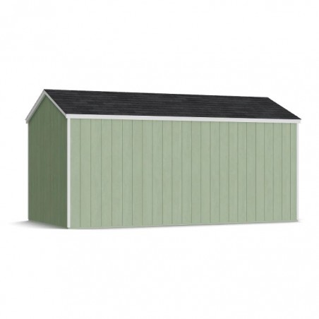 Little Cottage Co. 8x16 Value Gable Wood Storage Shed Kit with Side Entry - (8x16 VGS-SE-PC)
