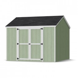 Little Cottage Co. 10x10 Value Gable Wood Storage Shed Kit with Side Entry - (10x10 VGS-SE-PC)