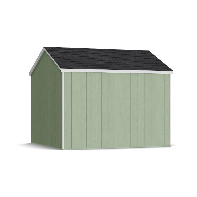 Little Cottage Co. 10x10 Value Gable Wood Storage Shed Kit with Side Entry - (10x10 VGS-SE-PC)