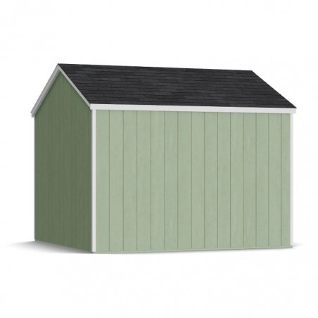 Little Cottage Co. 10x10 Value Gable Wood Storage Shed Kit with Side Entry - (10x10 VGS-SE-PC)