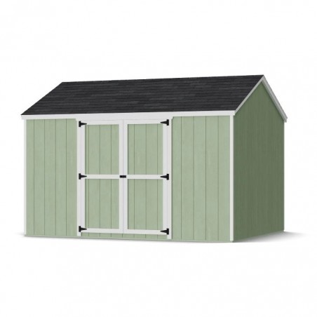 Little Cottage Co. 10x12 Value Gable Wood Storage Shed Kit with Side Entry - (10x12 VGS-SE-PC)