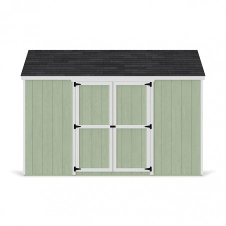 Little Cottage Co. 10x12 Value Gable Wood Storage Shed Kit with Side Entry - (10x12 VGS-SE-PC)