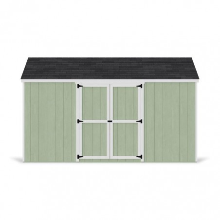 Little Cottage Co. 10x14 Value Gable Wood Storage Shed Kit with Side Entry - (10x14 VGS-SE-PC)