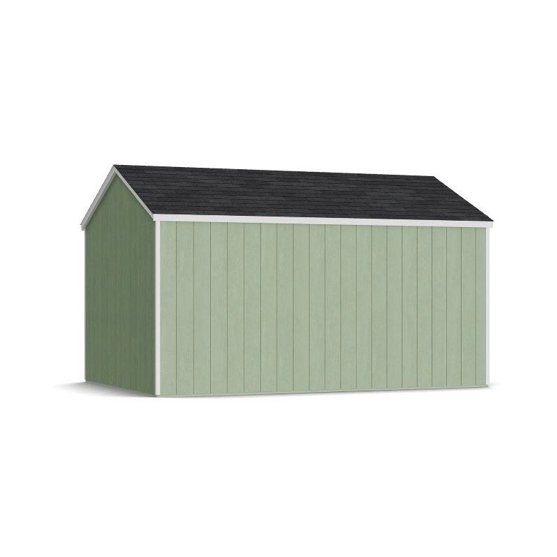 Little Cottage Co. 10x14 Value Gable Wood Storage Shed Kit with Side Entry - (10x14 VGS-SE-PC)