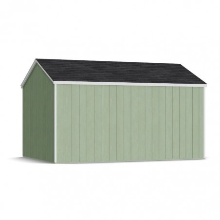 Little Cottage Co. 10x14 Value Gable Wood Storage Shed Kit with Side Entry - (10x14 VGS-SE-PC)