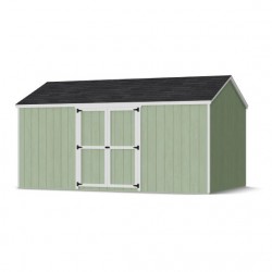 Little Cottage Co. 10x16 Value Gable Wood Storage Shed Kit with Side Entry - (10x16 VGS-SE-PC)