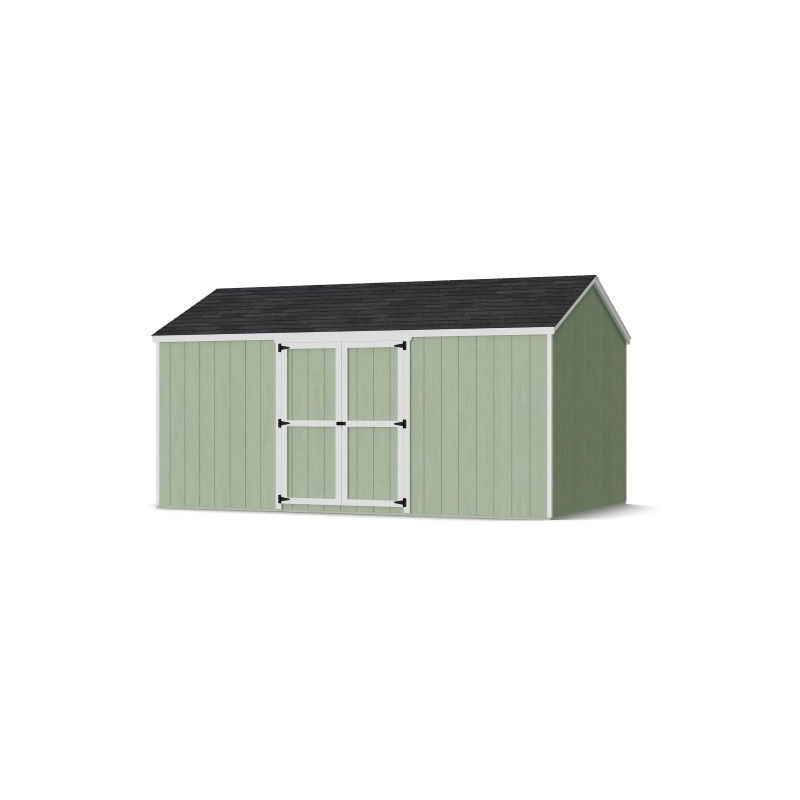 Little Cottage Co. 10x16 Value Gable Wood Storage Shed Kit with Side Entry - (10x16 VGS-SE-PC)