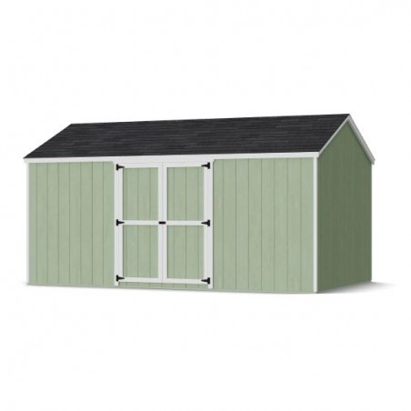 Little Cottage Co. 10x16 Value Gable Wood Storage Shed Kit with Side Entry - (10x16 VGS-SE-PC)