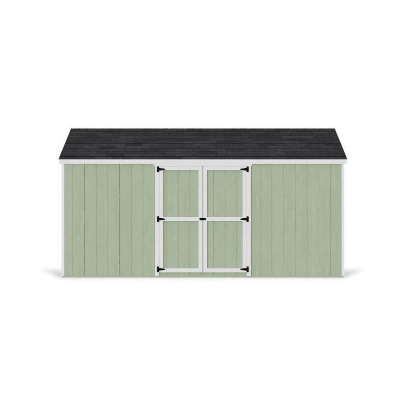 Little Cottage Co. 10x16 Value Gable Wood Storage Shed Kit with Side Entry - (10x16 VGS-SE-PC)