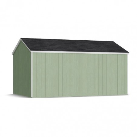 Little Cottage Co. 10x16 Value Gable Wood Storage Shed Kit with Side Entry - (10x16 VGS-SE-PC)