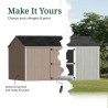 Little Cottage Co. 10x16 Value Gable Wood Storage Shed Kit with Side Entry - (10x16 VGS-SE-PC)