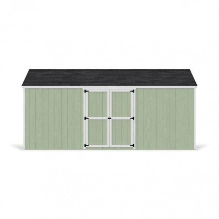 Little Cottage Co. 10x18 Value Gable Wood Storage Shed Kit with Side Entry - (10x18 VGS-SE-PC)