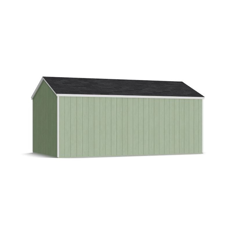 Little Cottage Co. 10x18 Value Gable Wood Storage Shed Kit with Side Entry - (10x18 VGS-SE-PC)