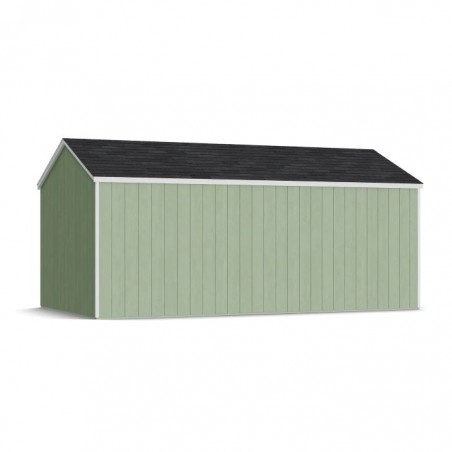 Little Cottage Co. 10x18 Value Gable Wood Storage Shed Kit with Side Entry - (10x18 VGS-SE-PC)