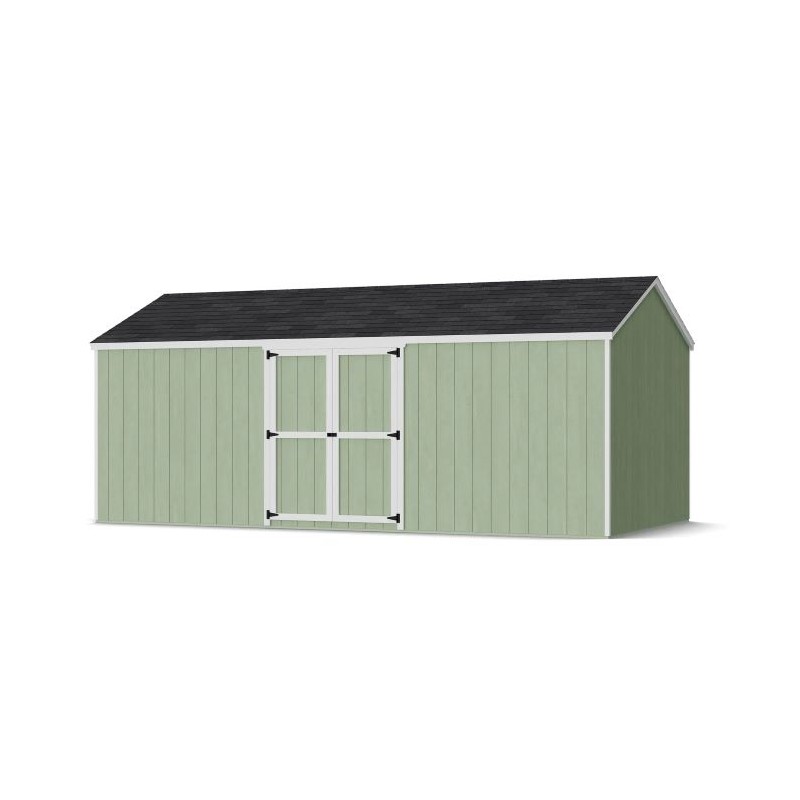 Little Cottage Co. 10x20 Value Gable Wood Storage Shed Kit with Side Entry - (10x20 VGS-SE-PC)