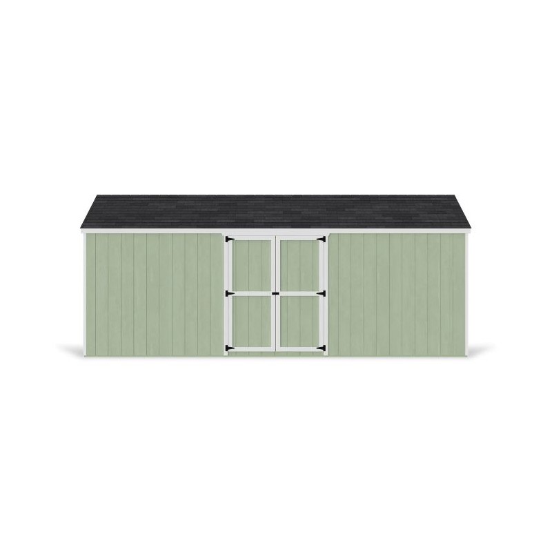 Little Cottage Co. 10x20 Value Gable Wood Storage Shed Kit with Side Entry - (10x20 VGS-SE-PC)