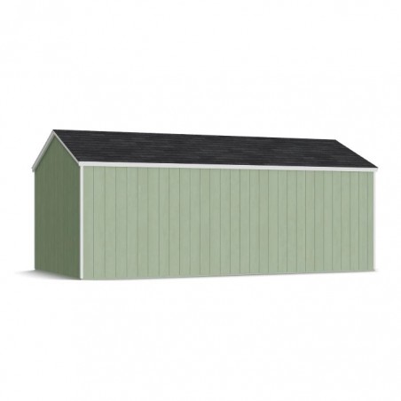 Little Cottage Co. 10x20 Value Gable Wood Storage Shed Kit with Side Entry - (10x20 VGS-SE-PC)