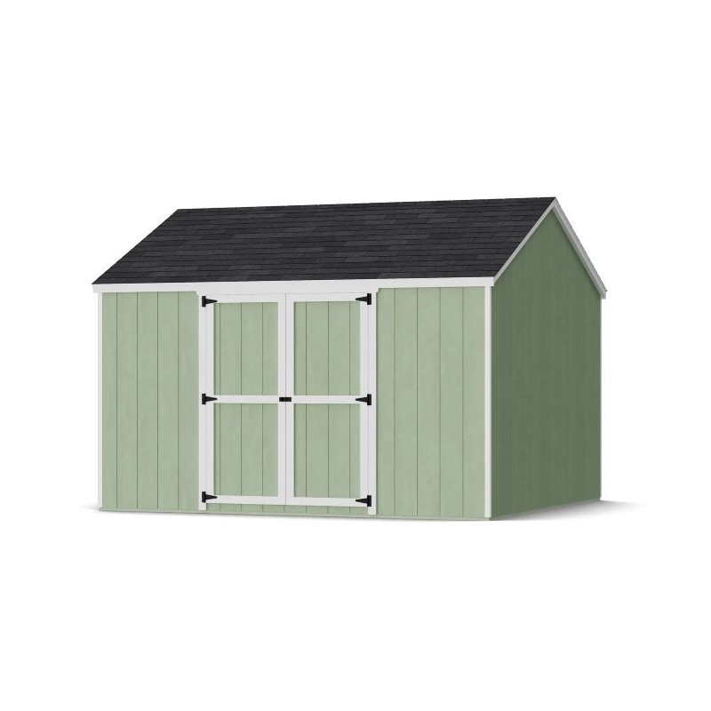 Little Cottage Co. 12x12 Value Gable Wood Storage Shed Kit with Side Entry - (12x12 VGS-SE-PC)