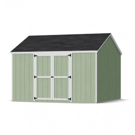 Little Cottage Co. 12x12 Value Gable Wood Storage Shed Kit with Side Entry - (12x12 VGS-SE-PC)