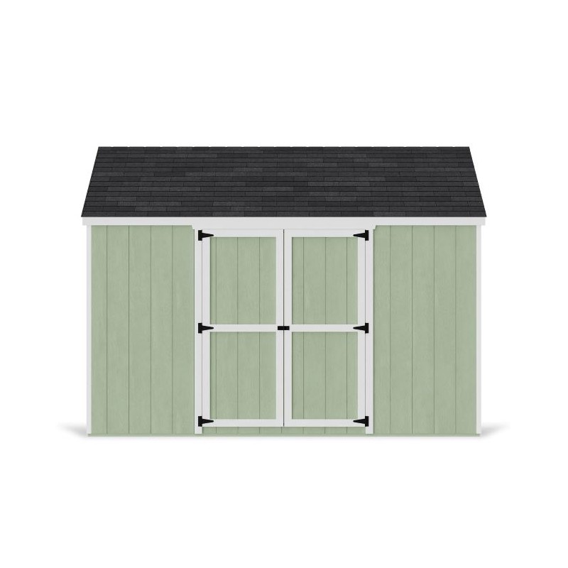 Little Cottage Co. 12x12 Value Gable Wood Storage Shed Kit with Side Entry - (12x12 VGS-SE-PC)