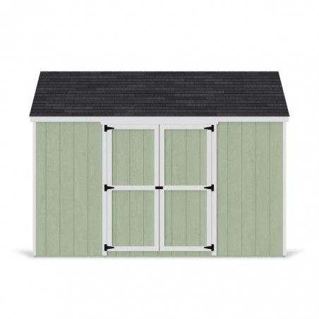 Little Cottage Co. 12x12 Value Gable Wood Storage Shed Kit with Side Entry - (12x12 VGS-SE-PC)