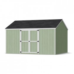 Little Cottage Co. 12x14 Value Gable Wood Storage Shed Kit with Side Entry - (12x14 VGS-SE-PC)