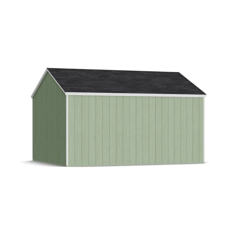 Little Cottage Co. 12x14 Value Gable Wood Storage Shed Kit with Side Entry - (12x14 VGS-SE-PC)