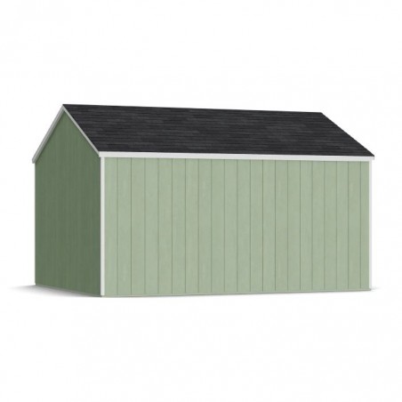 Little Cottage Co. 12x14 Value Gable Wood Storage Shed Kit with Side Entry - (12x14 VGS-SE-PC)