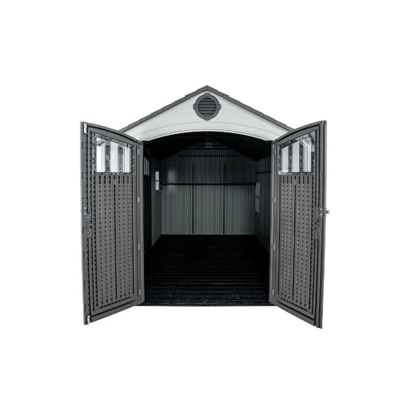 Lifetime Dual Entry 15x8 Outdoor Storage Shed - Gray Matters (60407)