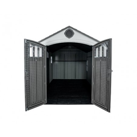 Lifetime Dual Entry 15x8 Outdoor Storage Shed - Gray Matters (60407)