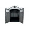 Lifetime Dual Entry 15x8 Outdoor Storage Shed - Gray Matters (60407)