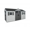 Lifetime Dual Entry 15x8 Outdoor Storage Shed - Gray Matters (60407)