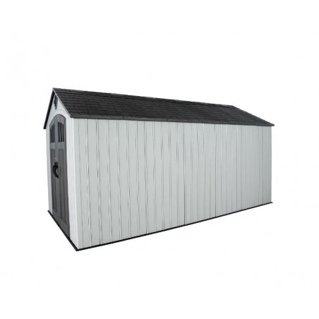 Lifetime Dual Entry 15x8 Outdoor Storage Shed - Gray Matters (60407)
