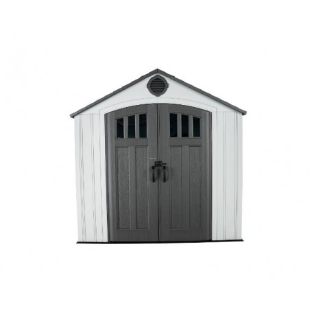 Lifetime Dual Entry 15x8 Outdoor Storage Shed - Gray Matters (60407)