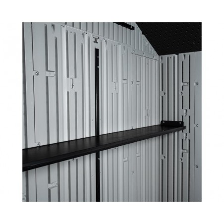Lifetime Dual Entry 15x8 Outdoor Storage Shed - Gray Matters (60407)