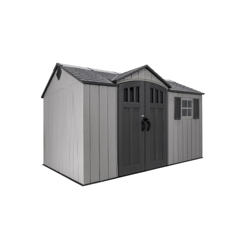 Lifetime 12.5 x 8 Outdoor Storage Shed Kit - Storm Dust (60454)