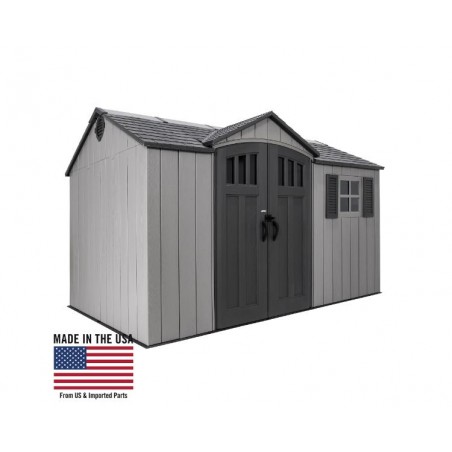 Lifetime 12.5 x 8 Outdoor Storage Shed Kit - Storm Dust (60454)