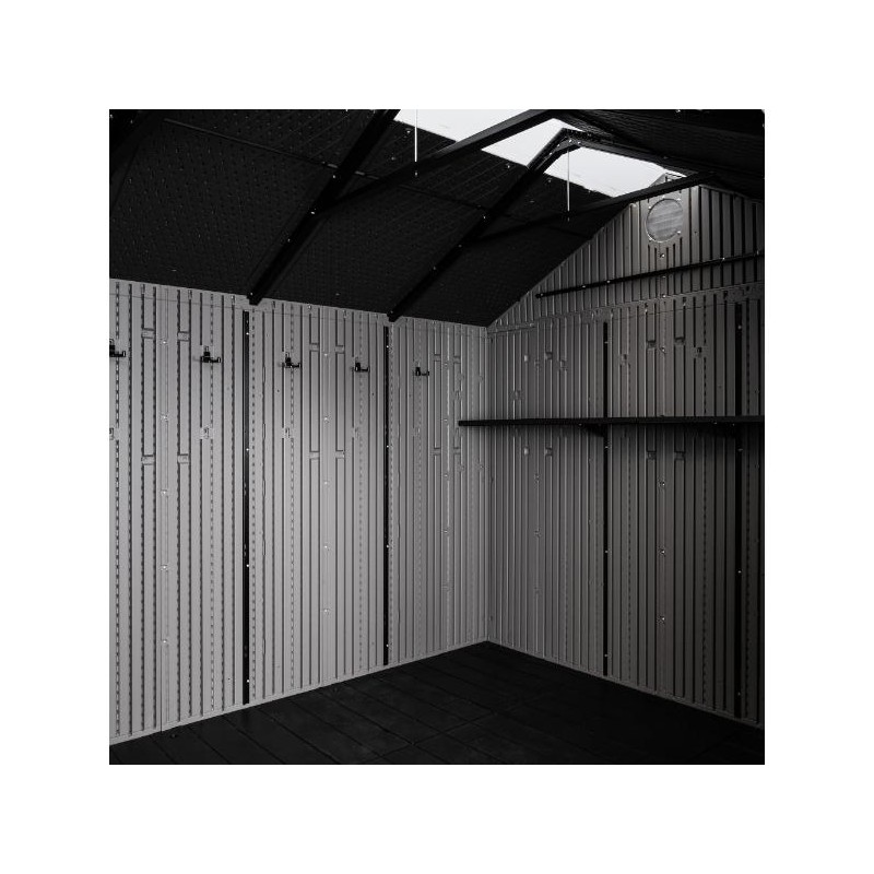 Lifetime 12.5 x 8 Outdoor Storage Shed Kit - Storm Dust (60454)