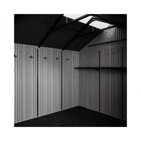 Lifetime 12.5 x 8 Outdoor Storage Shed Kit - Storm Dust (60454)
