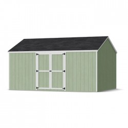 Little Cottage Co. 12x16 Value Gable Wood Storage Shed Kit with Side Entry - (12x16 VGS-SE-PC)