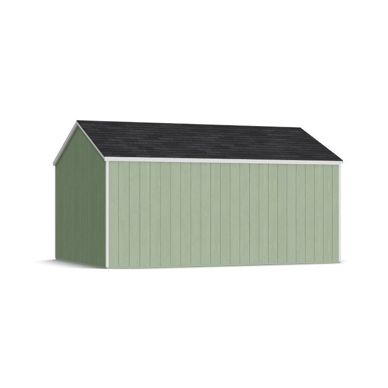 Little Cottage Co. 12x16 Value Gable Wood Storage Shed Kit with Side Entry - (12x16 VGS-SE-PC)