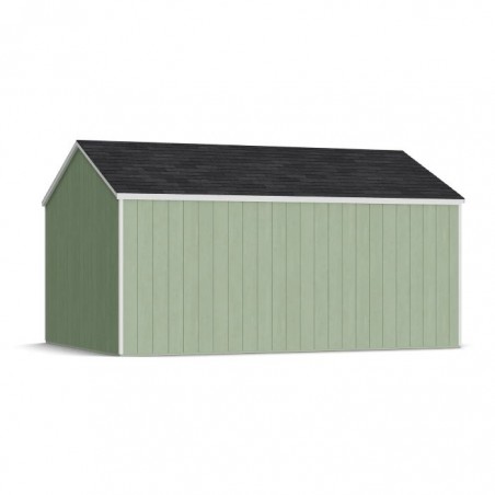 Little Cottage Co. 12x16 Value Gable Wood Storage Shed Kit with Side Entry - (12x16 VGS-SE-PC)